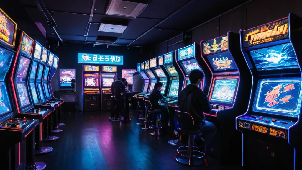 Competitive Fighting Game Community Arcade Lounge