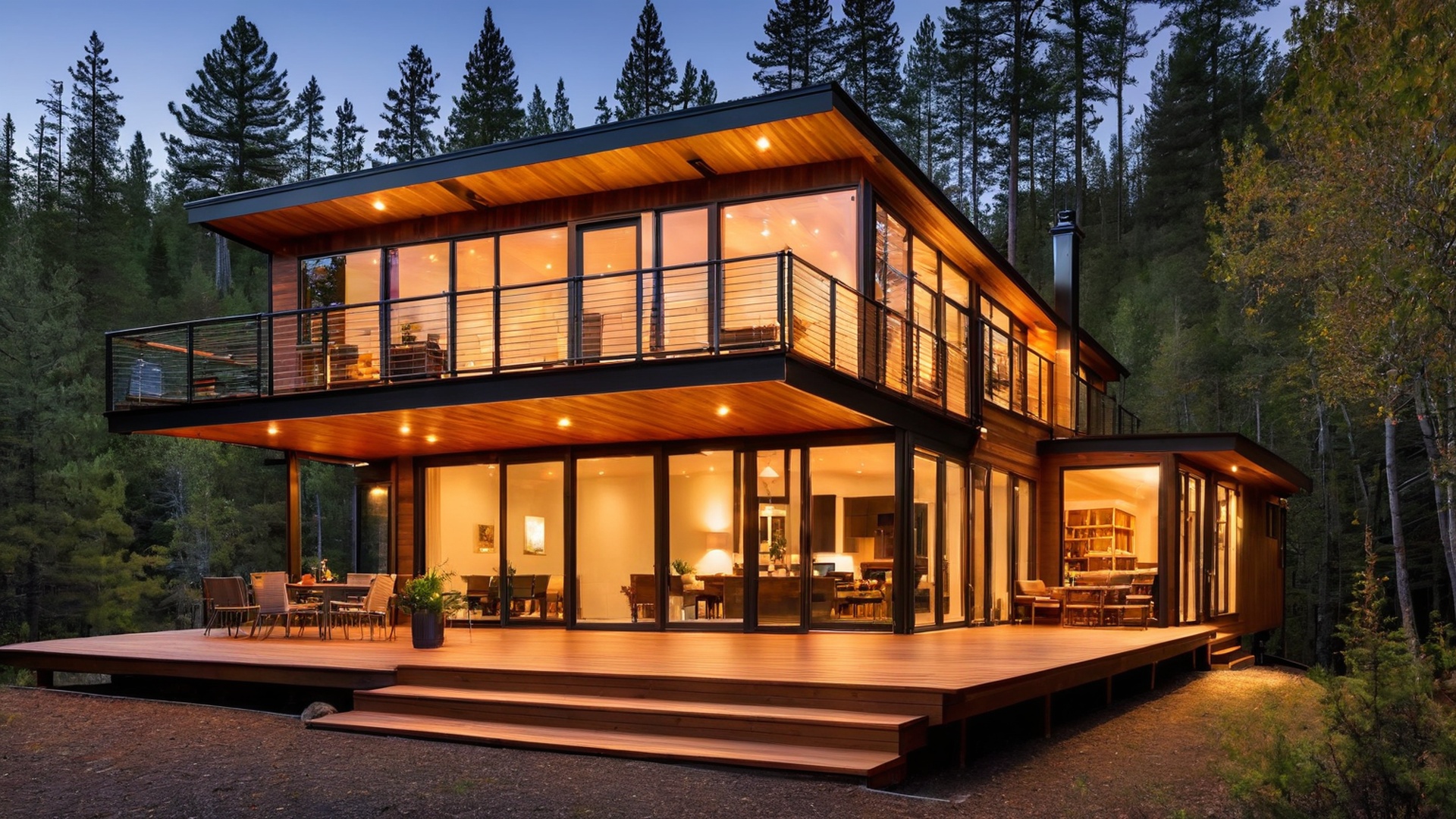 Eco-Friendly Modern Remote Gaming Retreat House