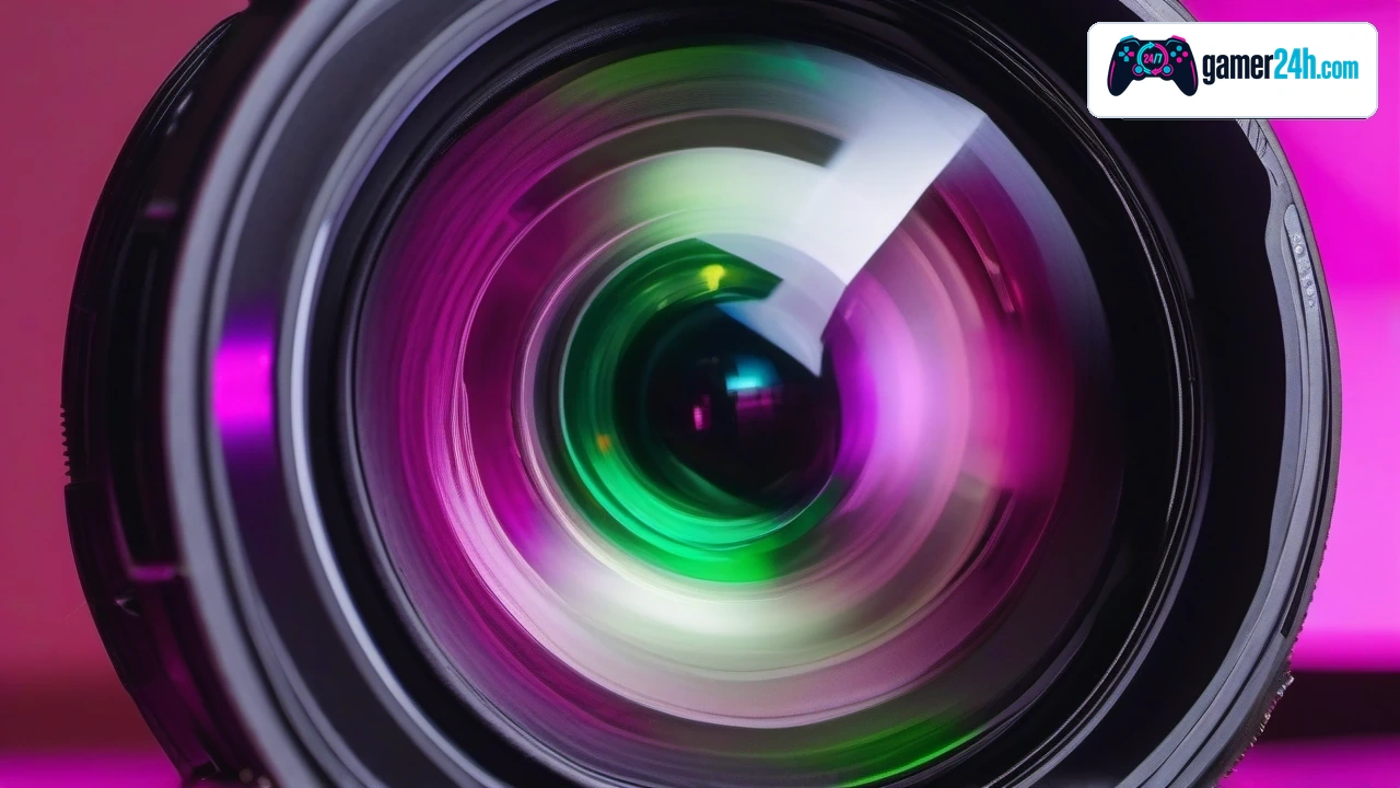 Macro close-up of ultra-wide fisheye lens element on a VR camera