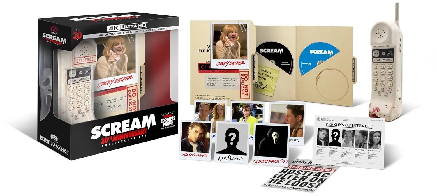 Scream's 30th Anniversary Collector's Set Features a Blood-Stained Cordless Phone Replica