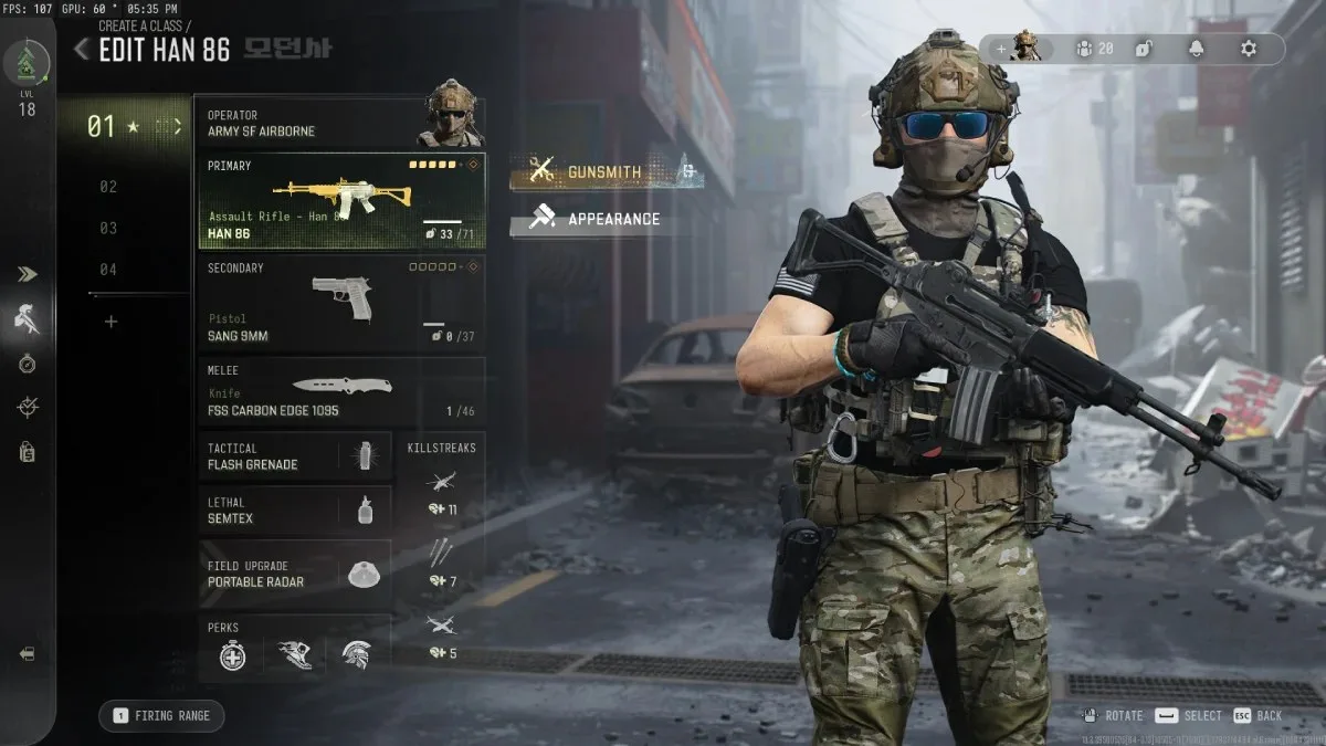 A Han 86 class setup in MW4