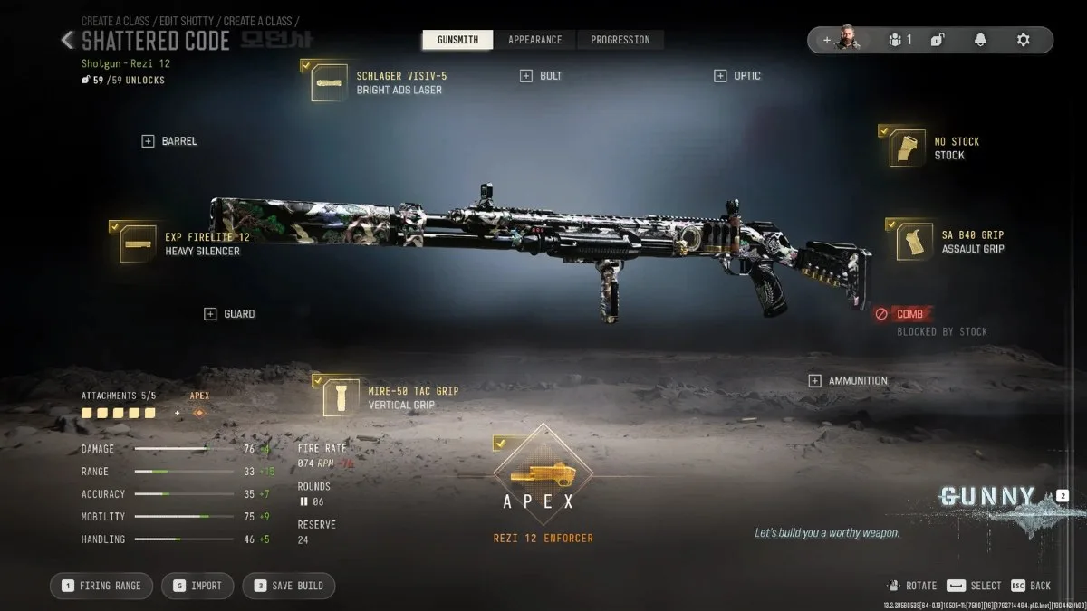 Best Rezi 12 loadout attachments in MW4 Multiplayer