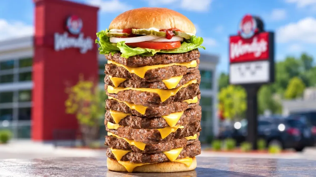 wendy's t-rex burger