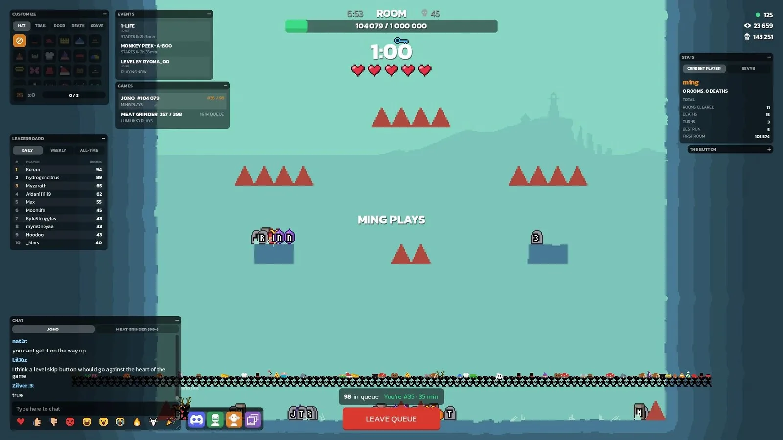 I’m Having A Blast Waiting In Line For An Hour To Play One Minute Of A Platformer With One Million Levels