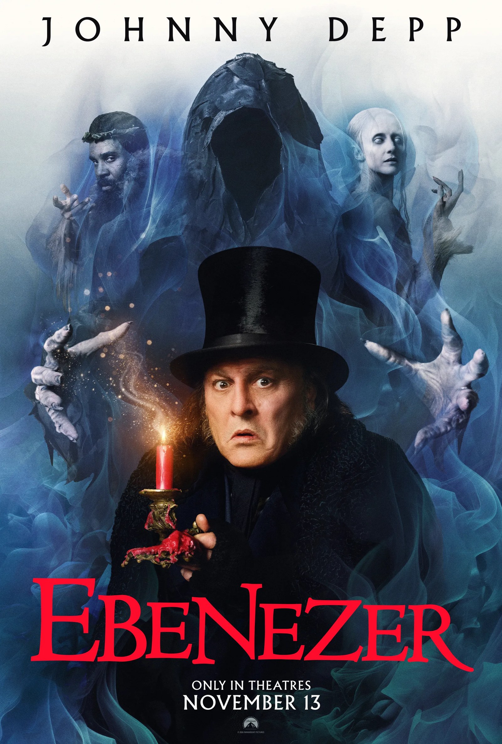 Exclusive Look at Johnny Depp's Grueling Makeup Transformation as Ebenezer Scrooge in New Film 'Eben
