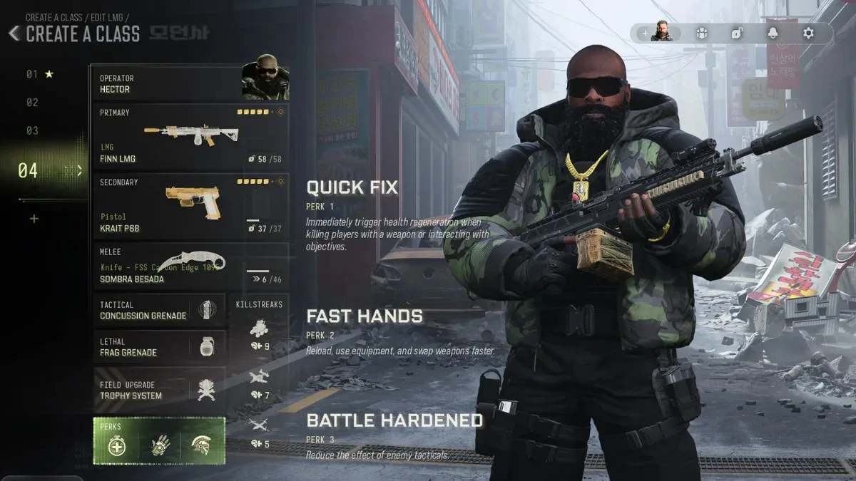 Best FINN LMG class setup in Modern Warfare 4 Multiplayer, including perks and equipment