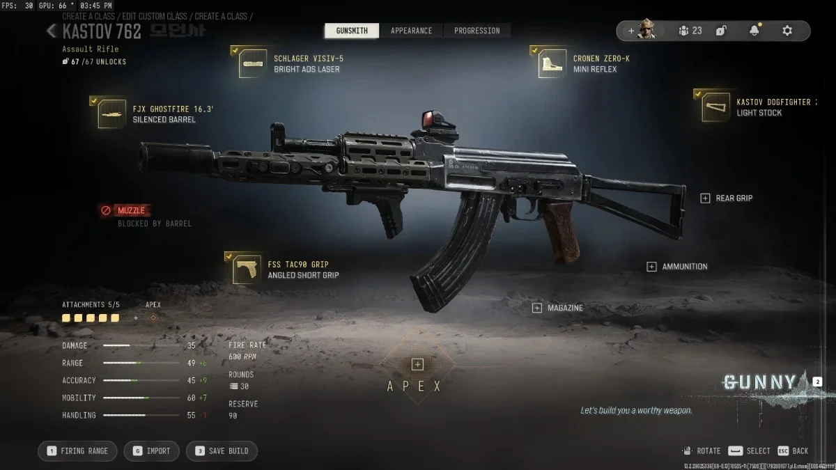 A Kastov 762 build for MW4 Multiplayer