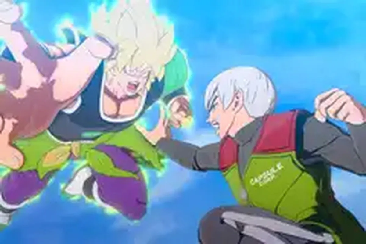 John Dragon Ball about to fight Broly.