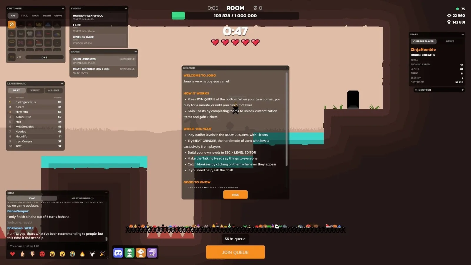 I’m Having A Blast Waiting In Line For An Hour To Play One Minute Of A Platformer With One Million Levels