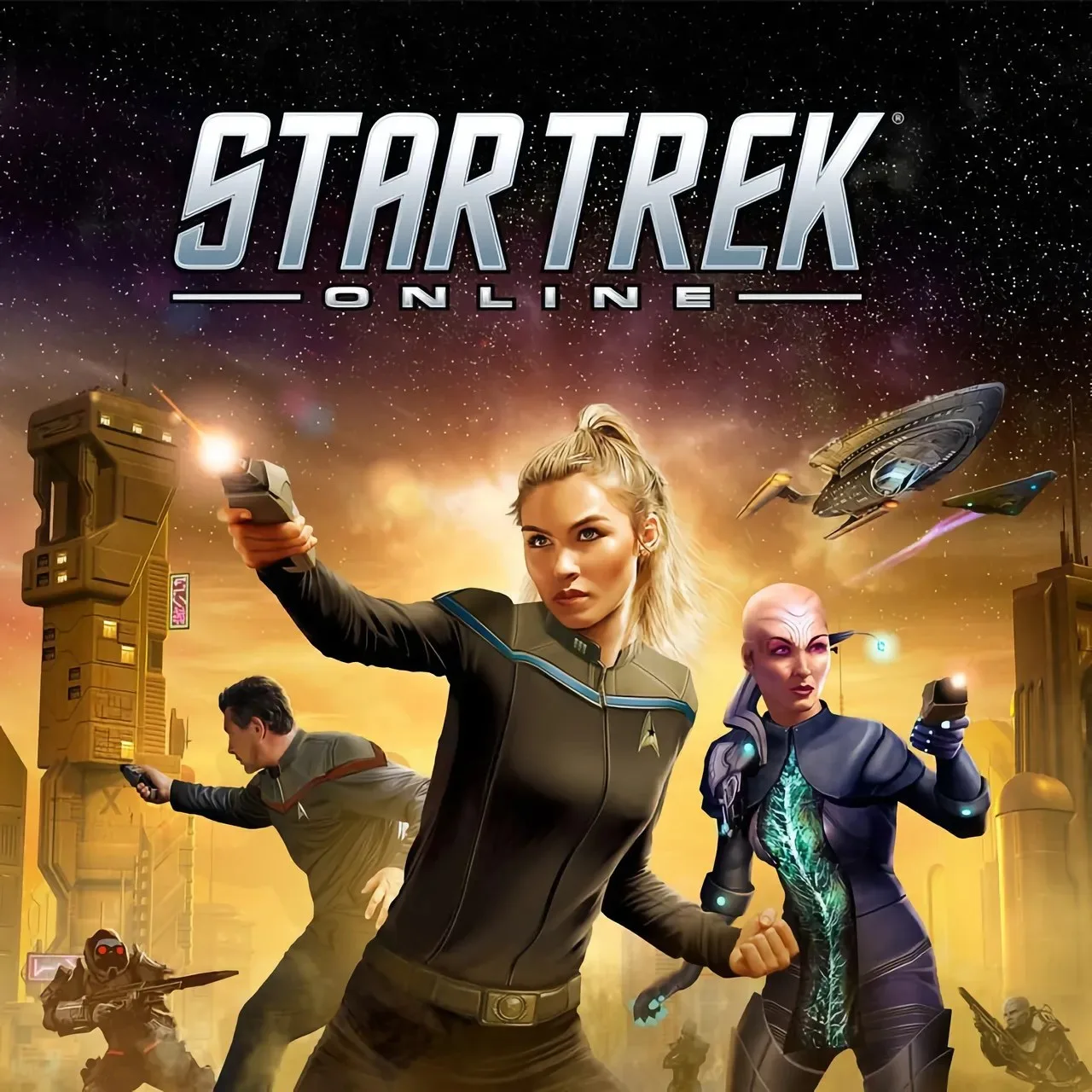 Star Trek Online Players Form Galaxy Class Honor Guard to Pay Tribute to Captain Picard Actor Sir Patrick Stewart