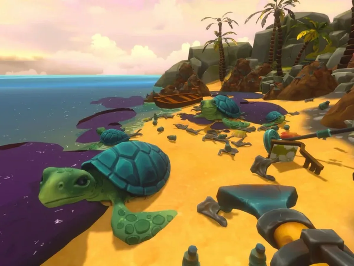 This beach is littered with trash, and the turtles are suffering from oil in the water. Seeing it restored to a healthy state after all the hard work should be pretty satisfying.