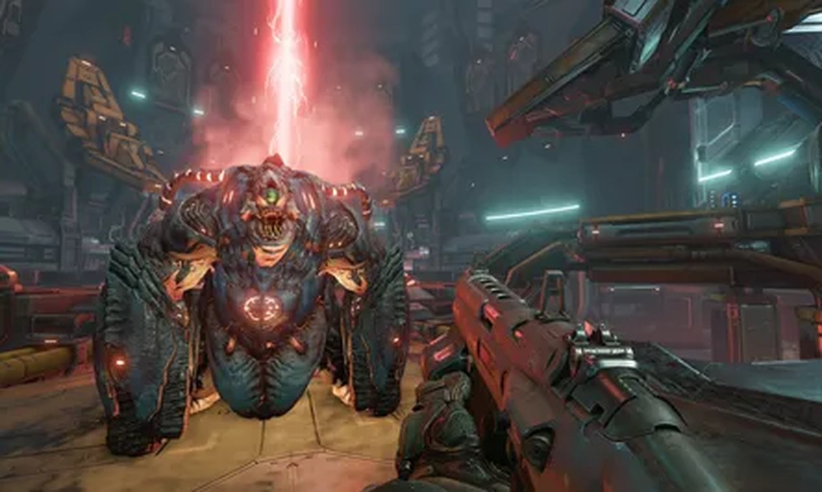 Doom running in 4K on console