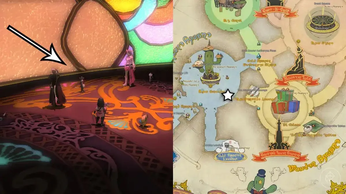 A Final Fantasy 14 montage showing where to start the Keybound Brawler event