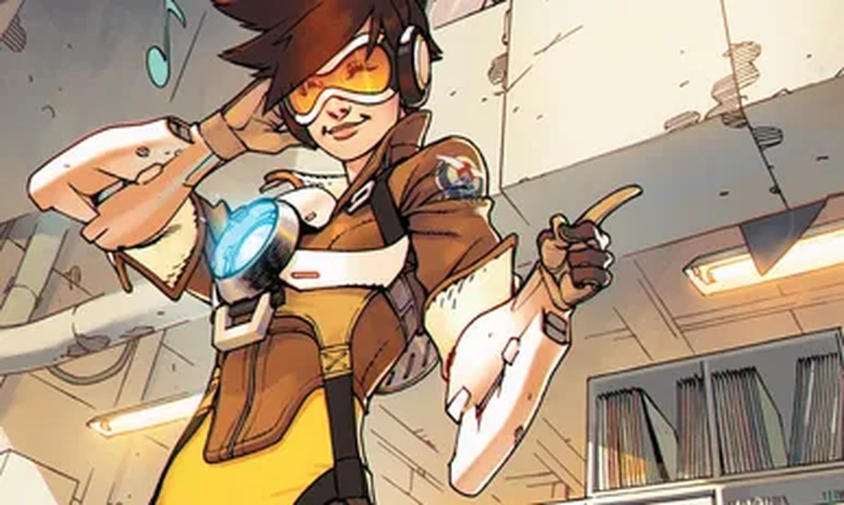 Overwatch: Tracer - London Calling HC cover by Bengal (not final version, Image Credit: Dark Horse)