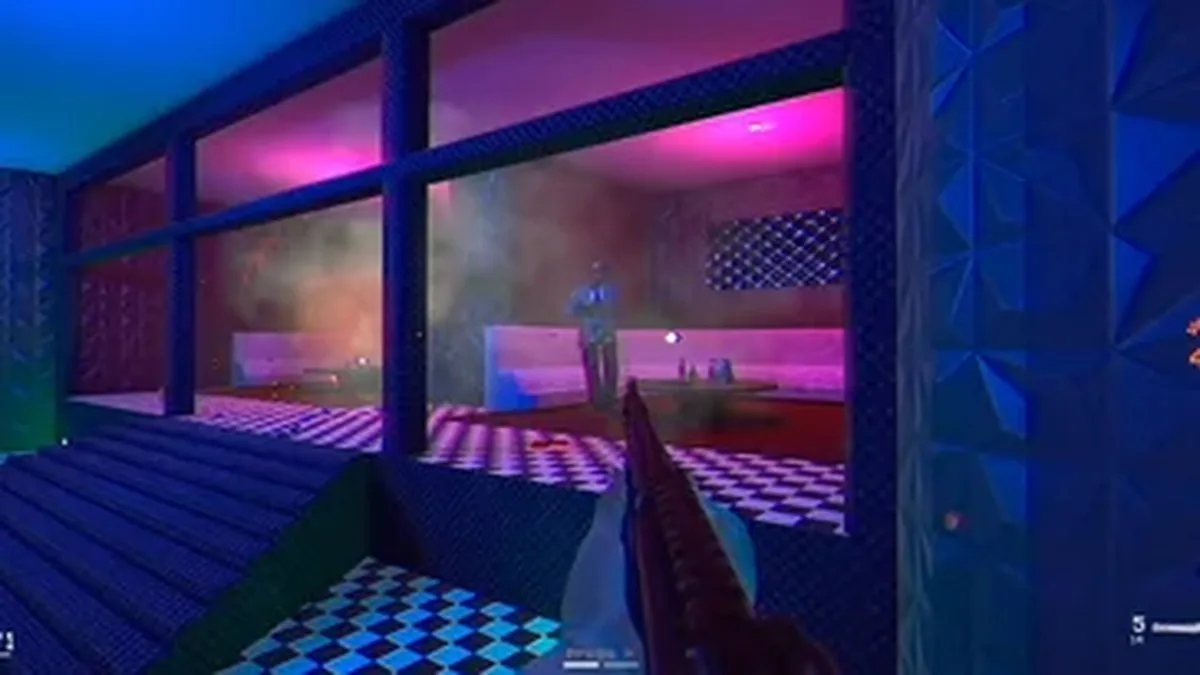Cop Bastard features a VHS-inspired visual style reminiscent of the 1990s.
